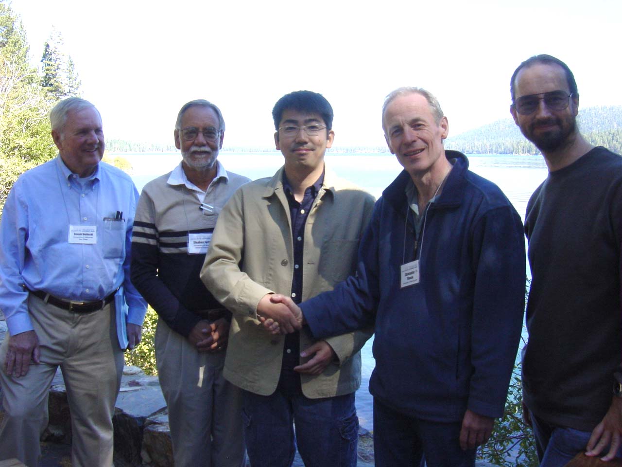 L-R: Don Helinski, Stephen Farrand, Masahiro Sota, Chris M. Thomas, Chris D. Thomas